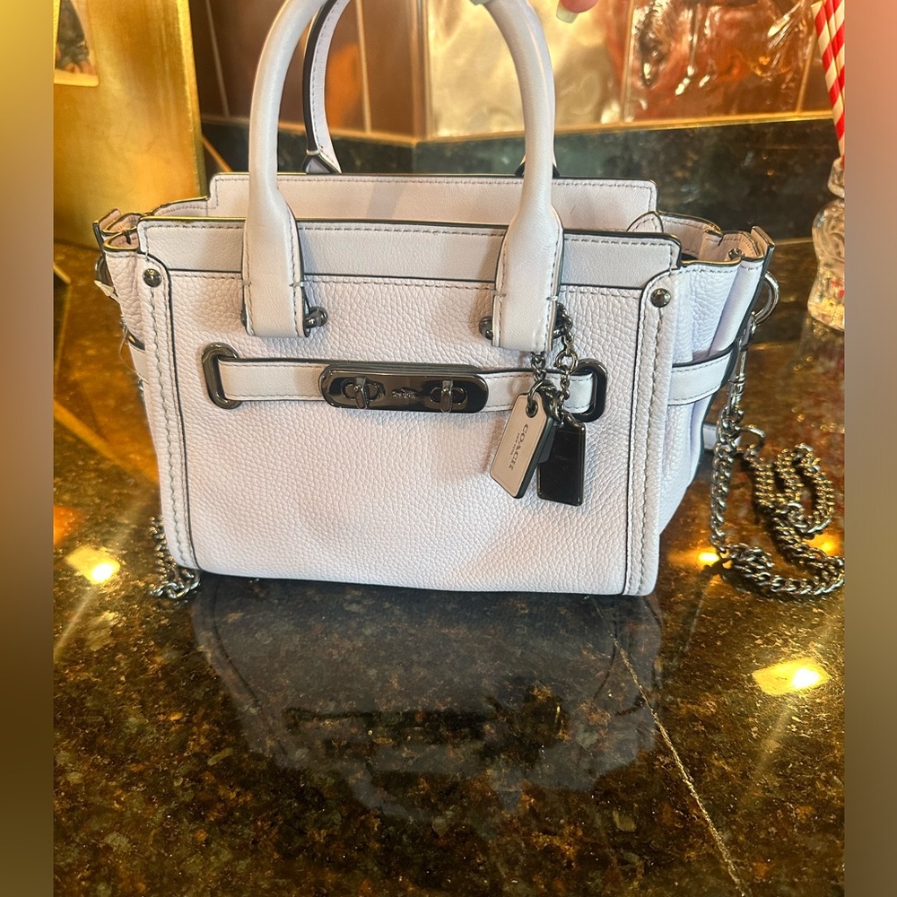 COACH Lilac Silver Hardware Crossbody Bag (Brand New)